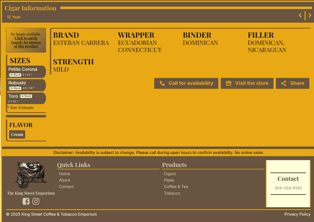 Cigar Info
