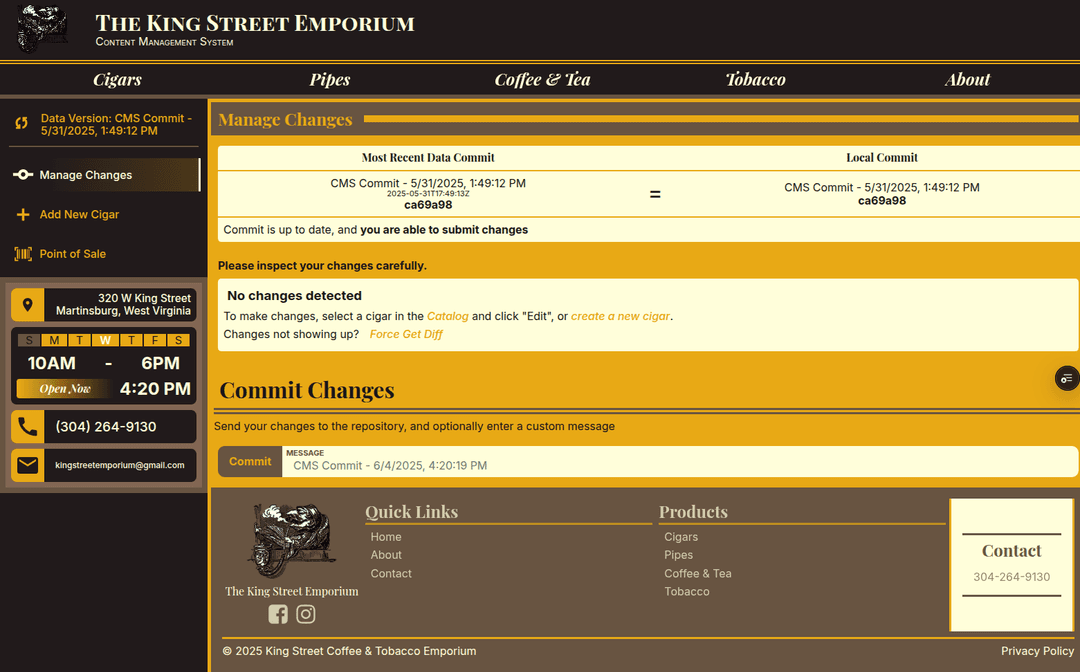 Manage Changes